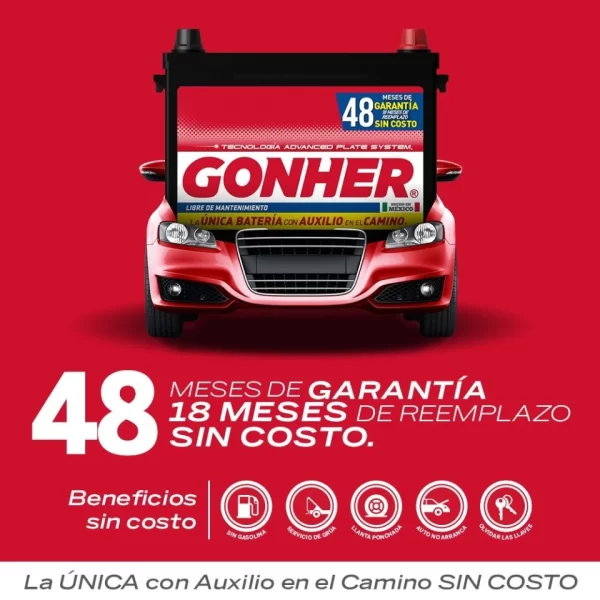 Batería Gonher G-47 para Auto - Image 2